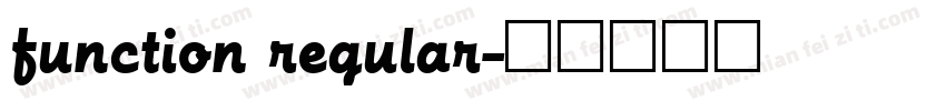 function regular字体转换